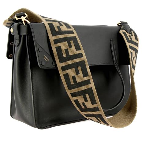 fendi nylon shoulder bag|fendi bag with thick strap.